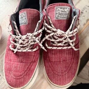 Vans Stefan Janoski edition Red Canvas Skate Shoes